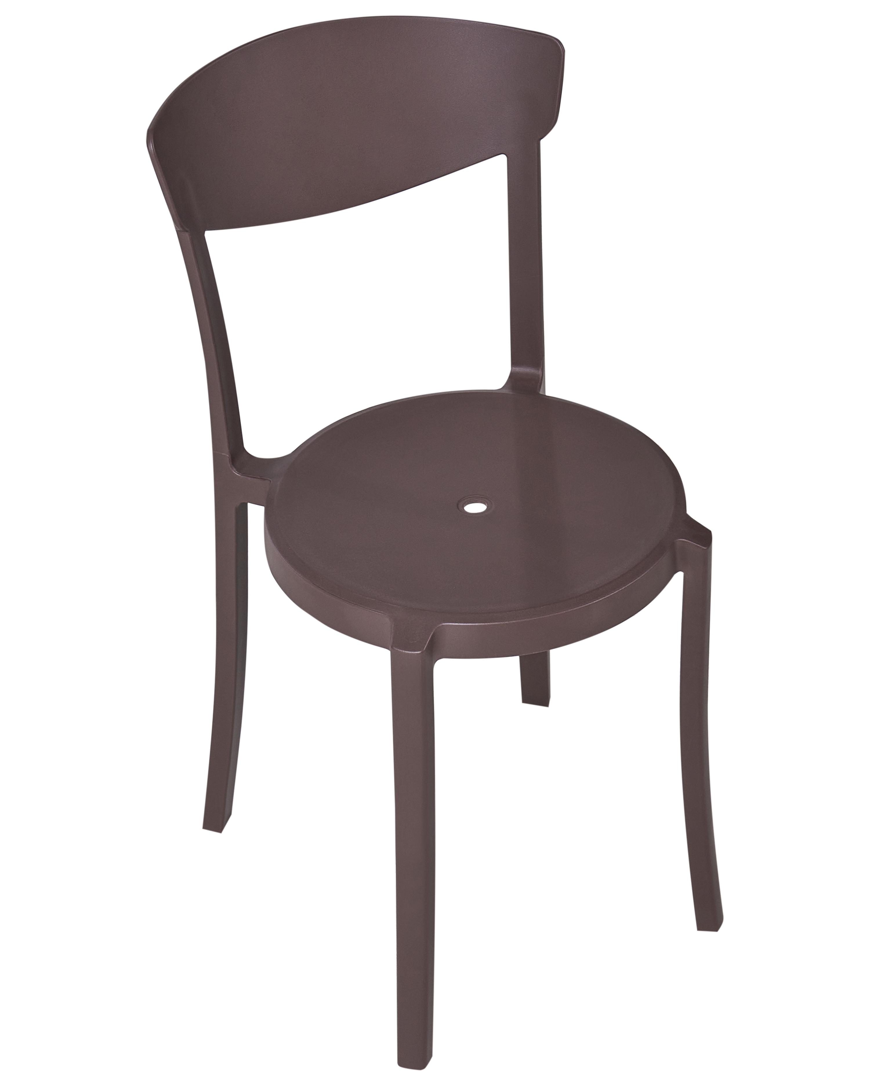 Set van 4 tuinstoelen VIESTE Bruin