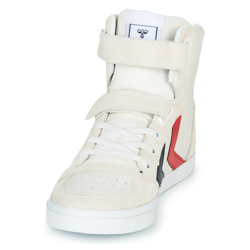 hummel - SLIMMER STADIL LEATHER HIGH JR - Blanc