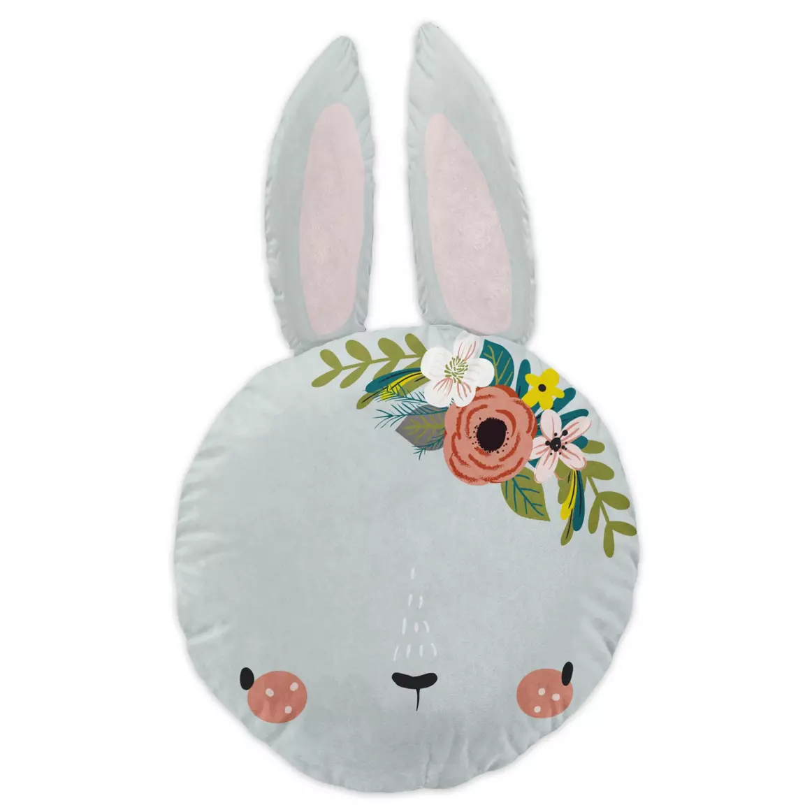 Coussin enfant Lapin (30 cm) Jardinage Blanc