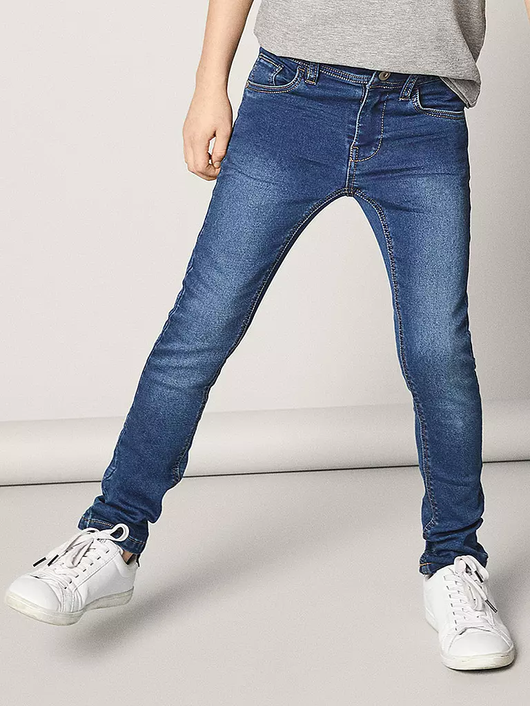 NAME IT Jungen Jeans Slim Fit NKMTHEO  blau