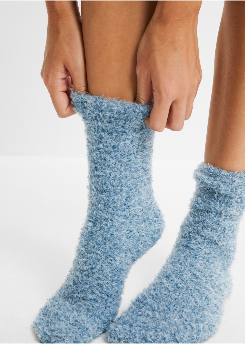 Lot de 3 paires de chaussettes douillettes en maille peluche