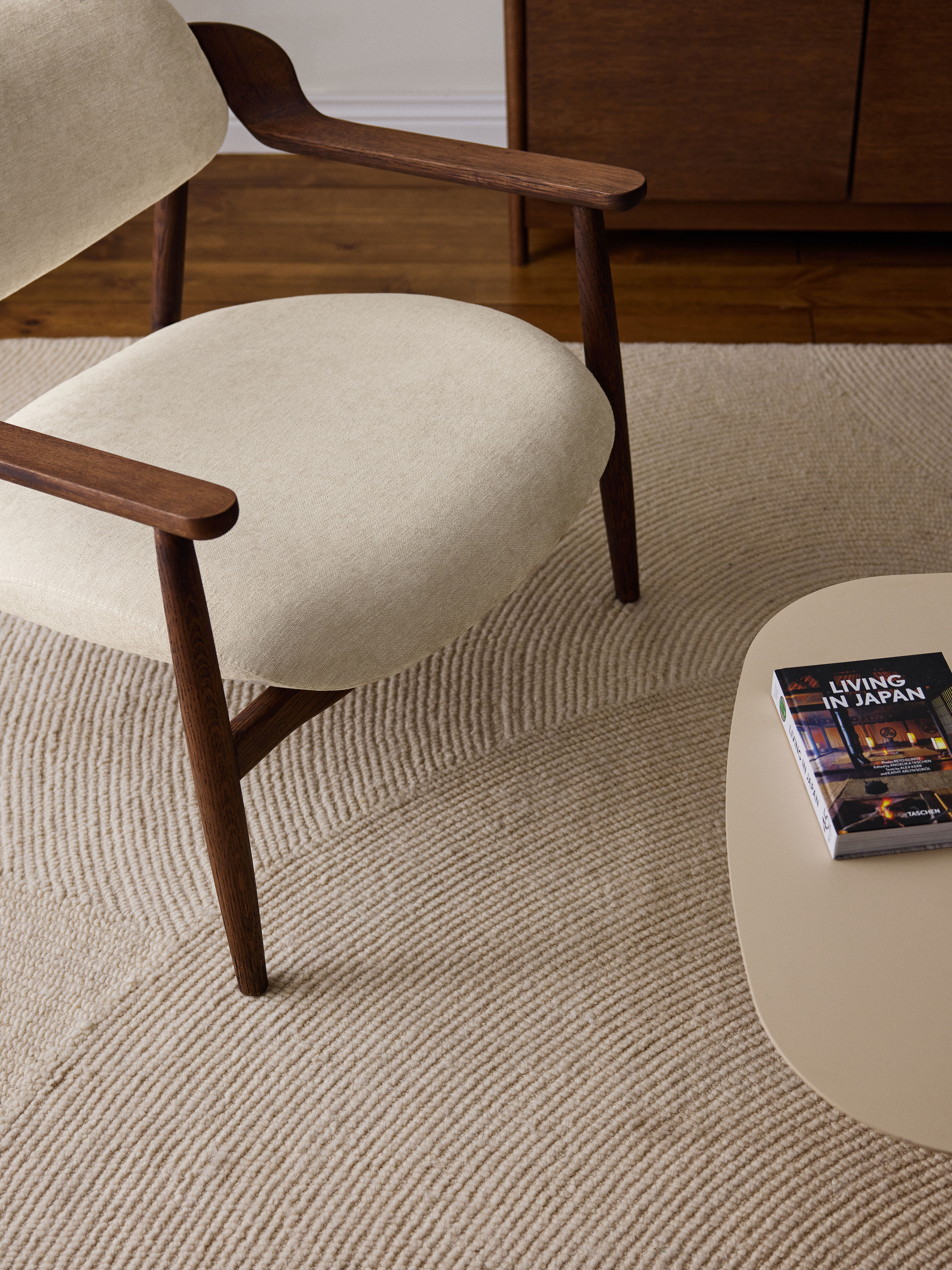 Loungefauteuil Rae van eikenhout