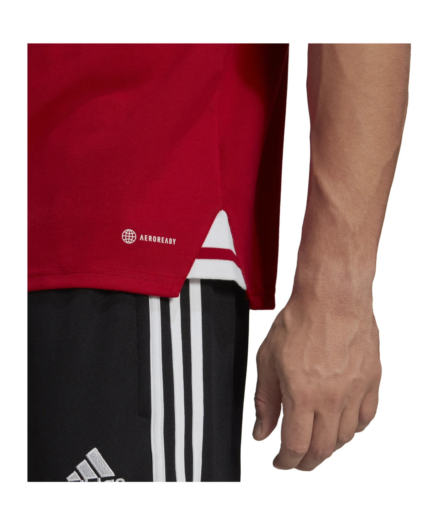 adidas Condivo 22 Poloshirt Rot Weiss