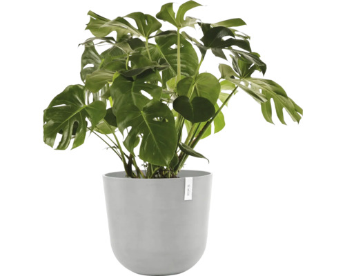 Ecopots Oslo kunststof bloempot, Ø 52,3 cm, 55 x 55 x 48,5 cm, grijswit