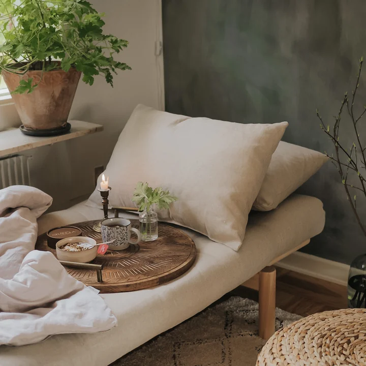 Karup Design - Pace Daybed, Kiefer natur / olivgrün