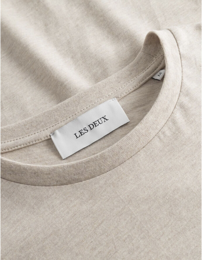 Les Deux Piece 2. 0 T-Shirt Light desert sand melange/magenta-shiraz