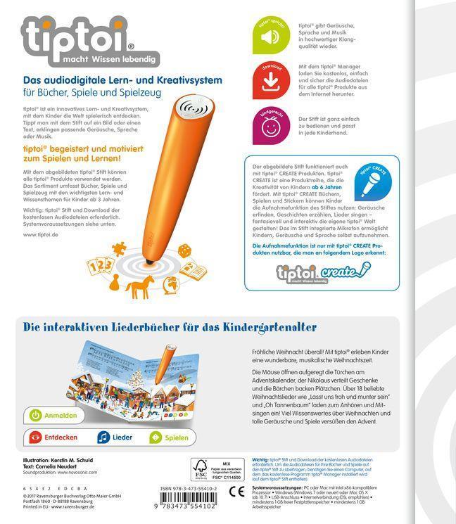 tiptoi® Bilderbuch / tiptoi® Meine schönsten Weihnachtslieder
