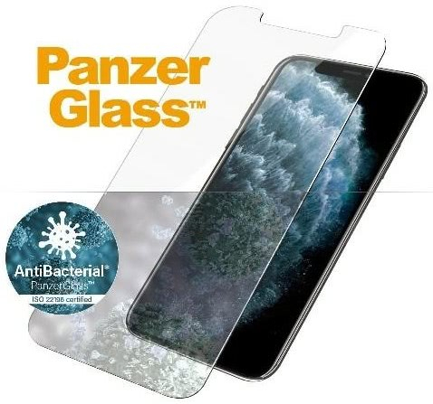 iPhone 11 Pro / iPhone Xs / X Antibakterielle Panzer Glas Displayschutz Case Friendly (2661)