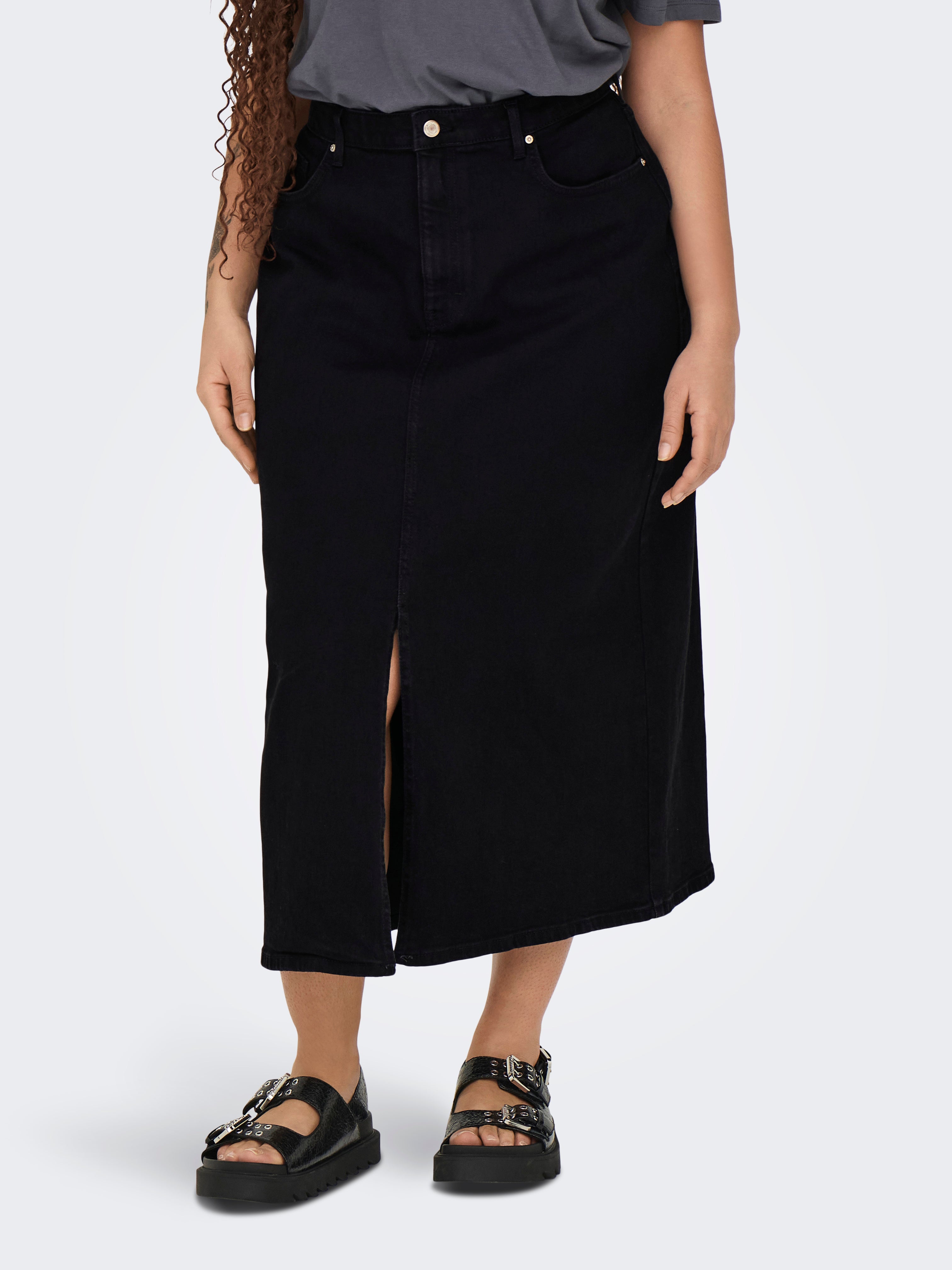 CARAYOE Jeansrock Black Denim