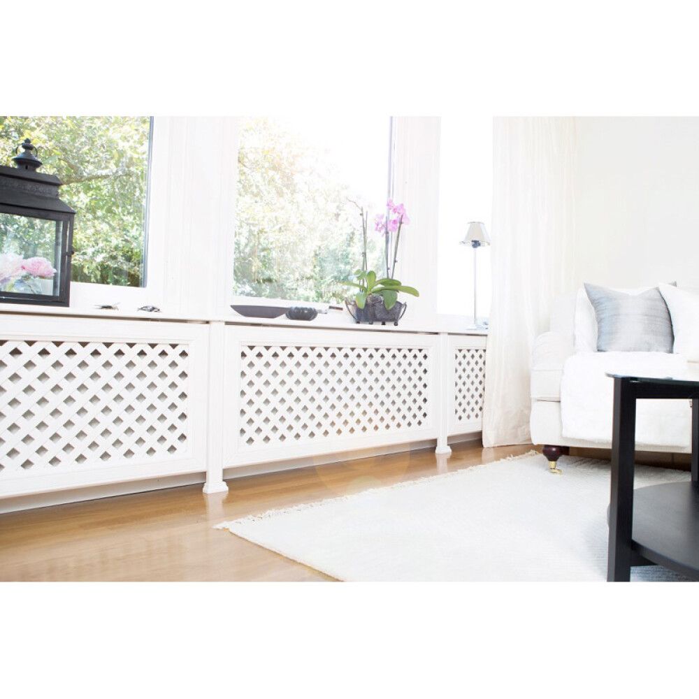 RADIATORSKJULER LUNDBERGS KLARA HVIT 1260X700MM