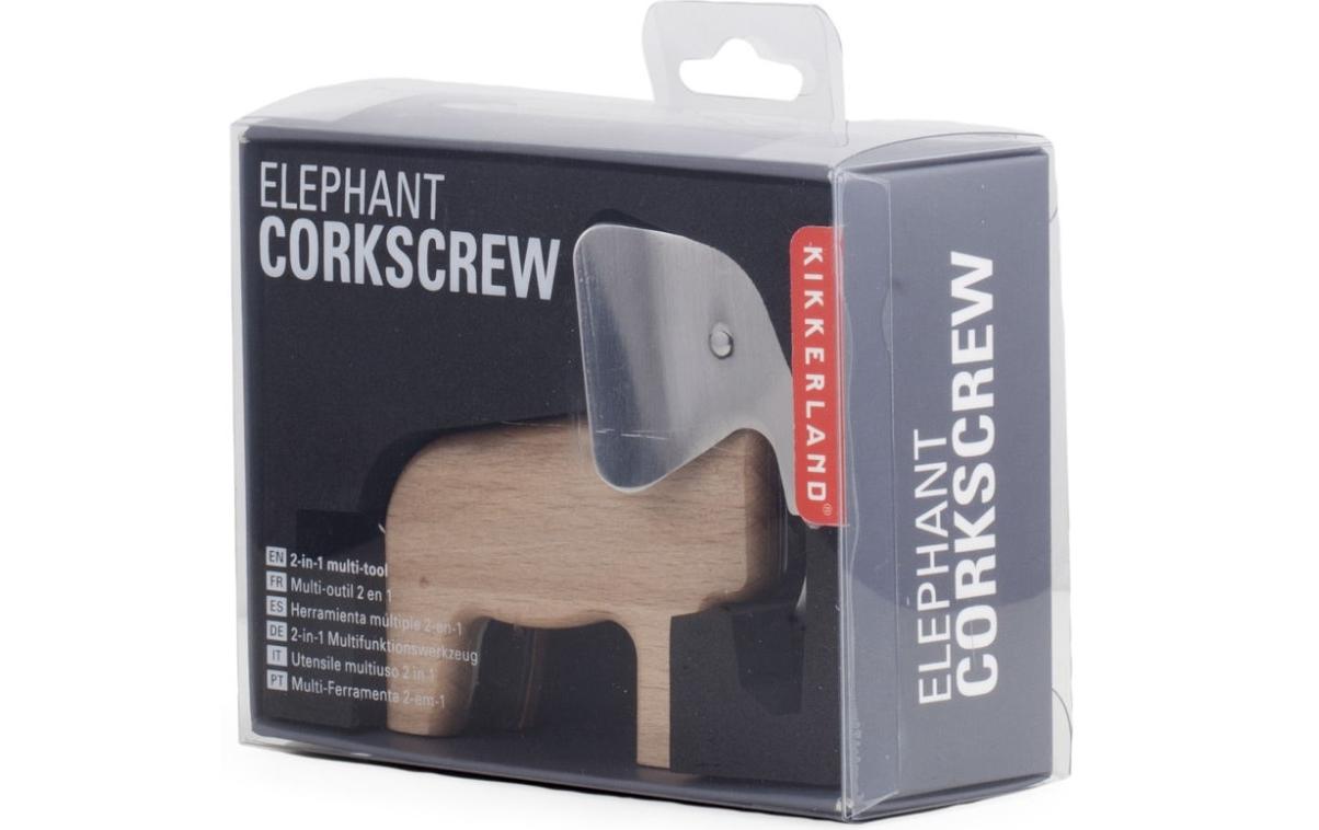 Flaschenöffner Elefant HellbraunKorkenzieher in Form eines Elefanten