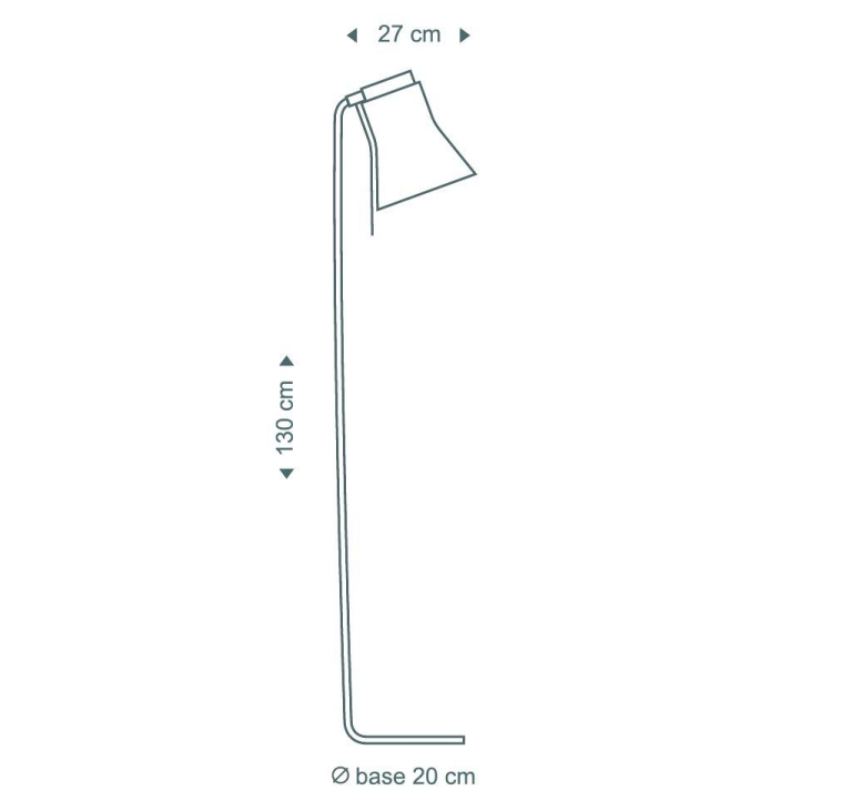 Secto Design Petite 4610 vloerlamp wit/naturel berk