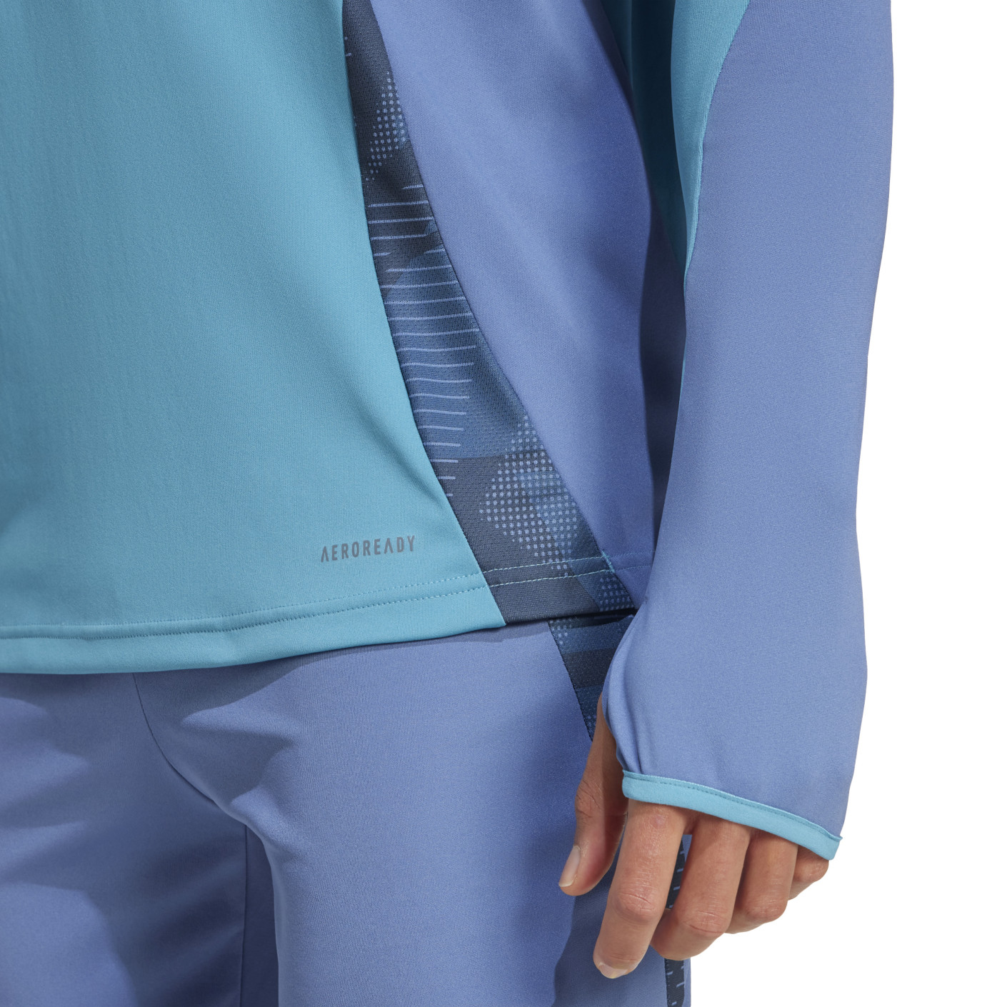 Adidas Ajax Trainingstrui 1/4-Zip 2024-2025 Lichtblauw Blauw Geel
