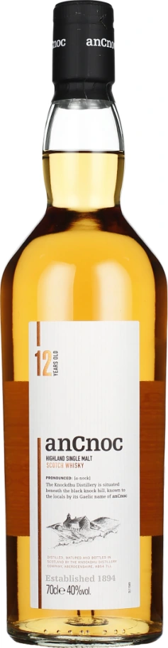 AN CNOC 12 YEARS SINGLE MALT 70CL