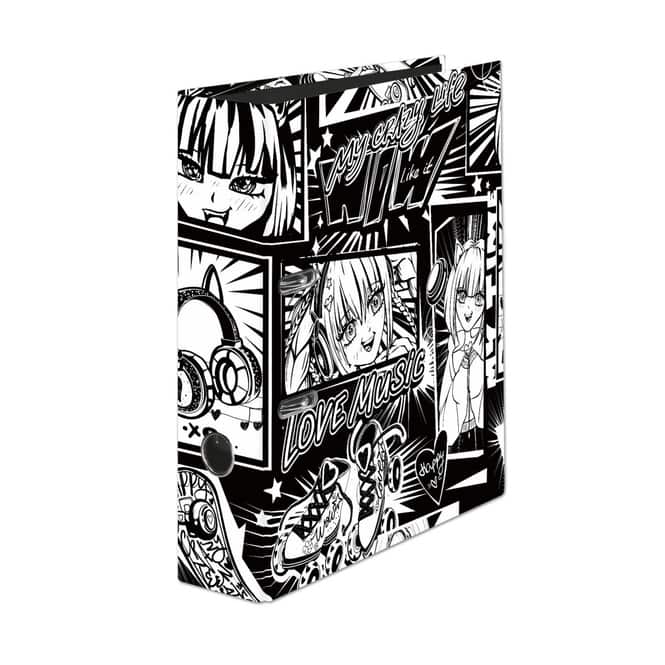 Ordner Din A 4 - 8 cm - Manga Black & White