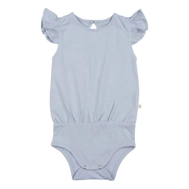 Minimalisma Barboteuse Coton Bio Pippy | Bleu ciel