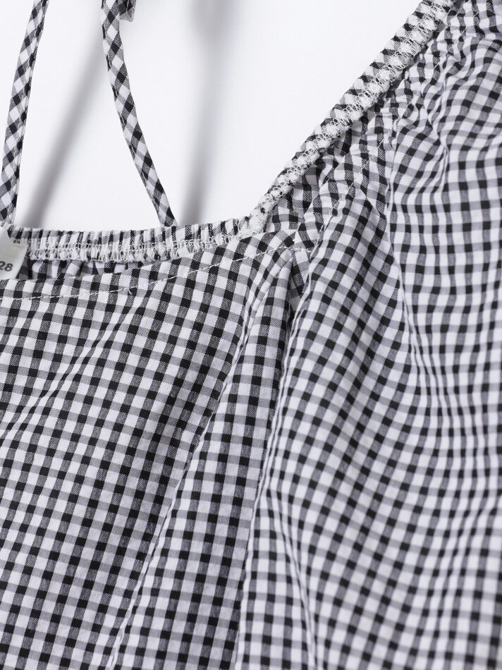 Blusa xadrez vichy - Preta