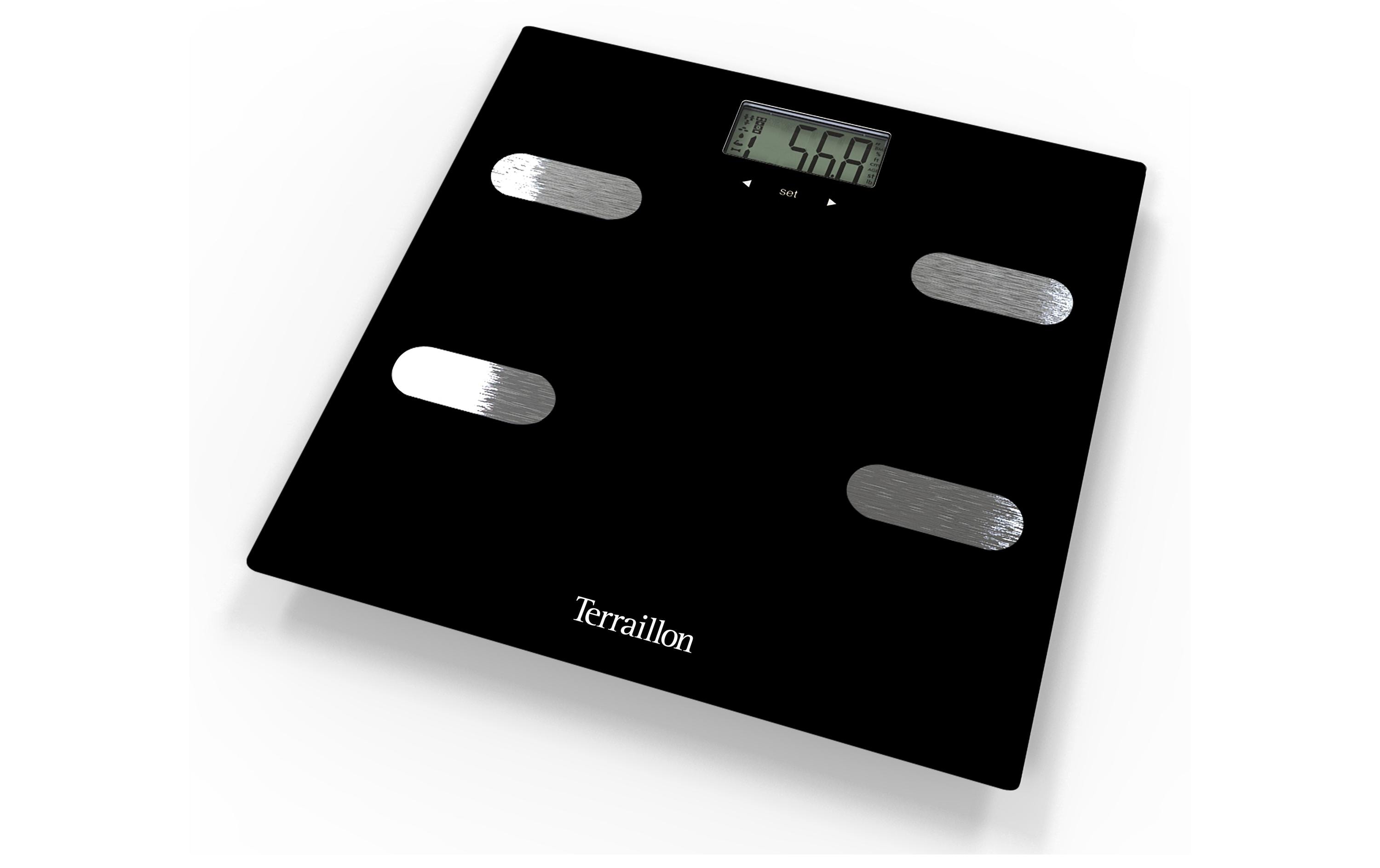 Körperanalysewaage Fitness SchwarzGlas-Waage
