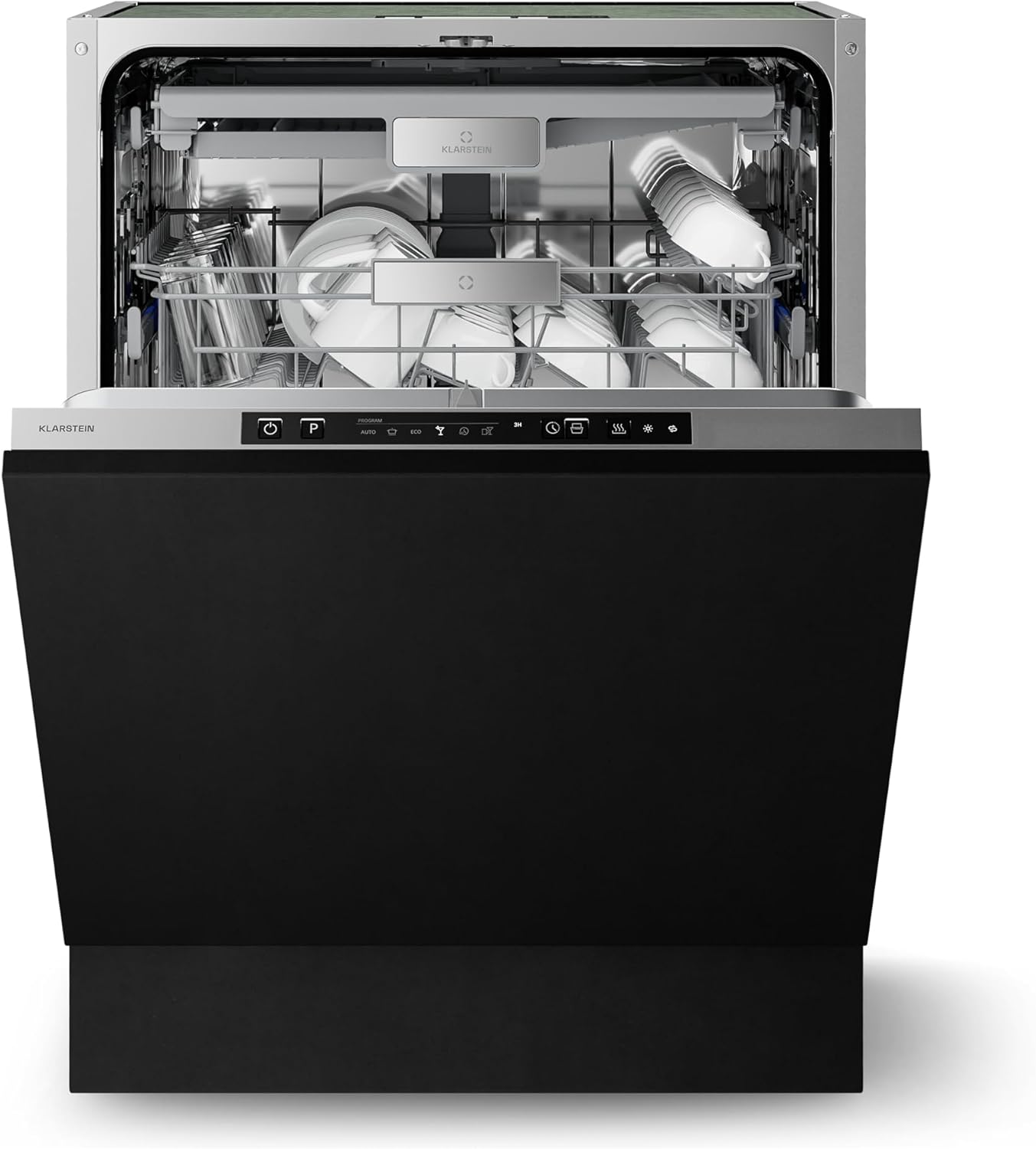 Klarstein Velaire Spülmaschine 60cm - Vollintegriert, 14 Plätze, 6 Programme, 42 dB, A Energieklasse, AquaStop, Einbauspülmaschine, Geschirrspüler