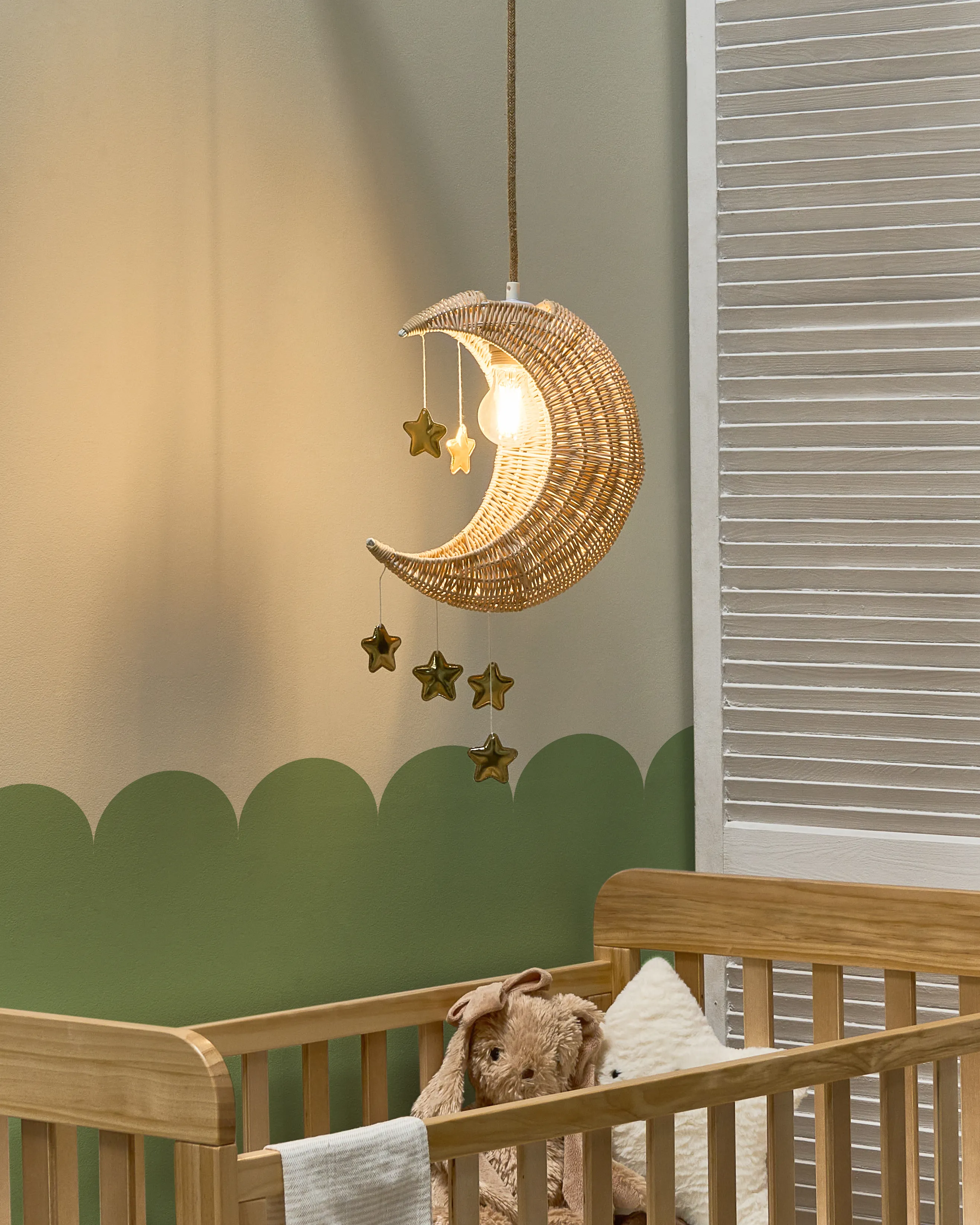 Hanglamp Maan ORCHON Rotan Natuurlijk