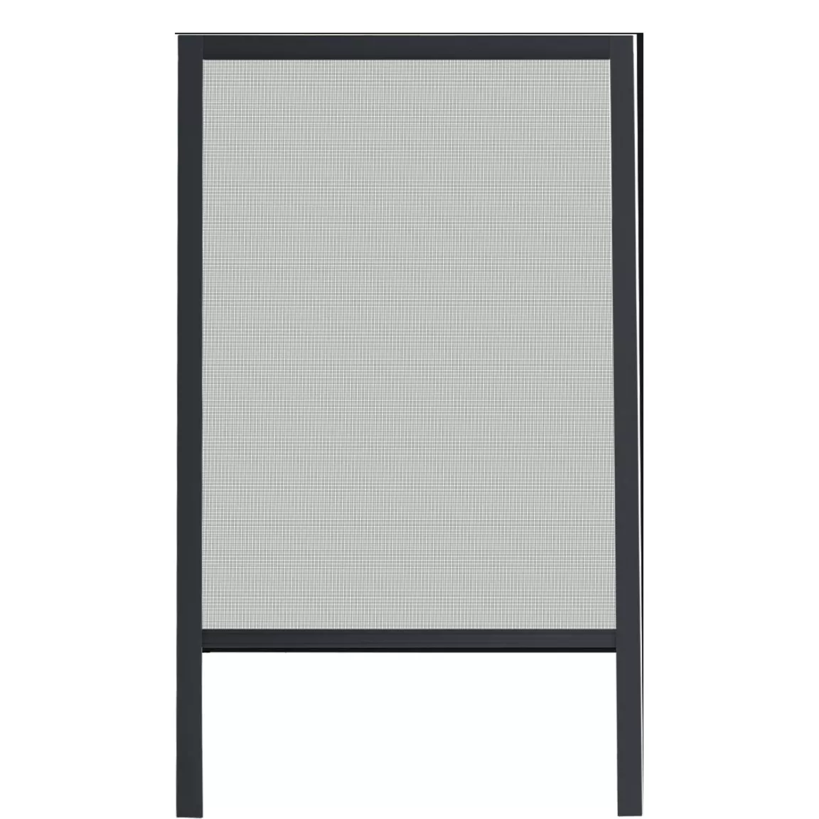 Moustiquaire fenêtre enroulable à châssis recoupable (130 x 160 cm) Moustyk Gris
