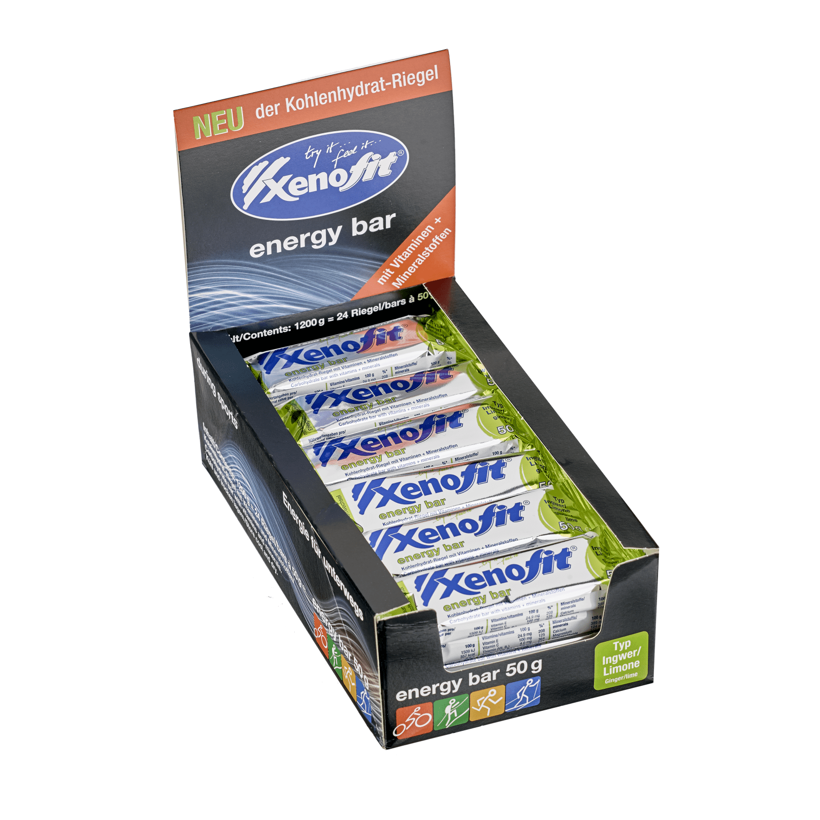 energy bar - 24x50g - Ingwer\/Limone