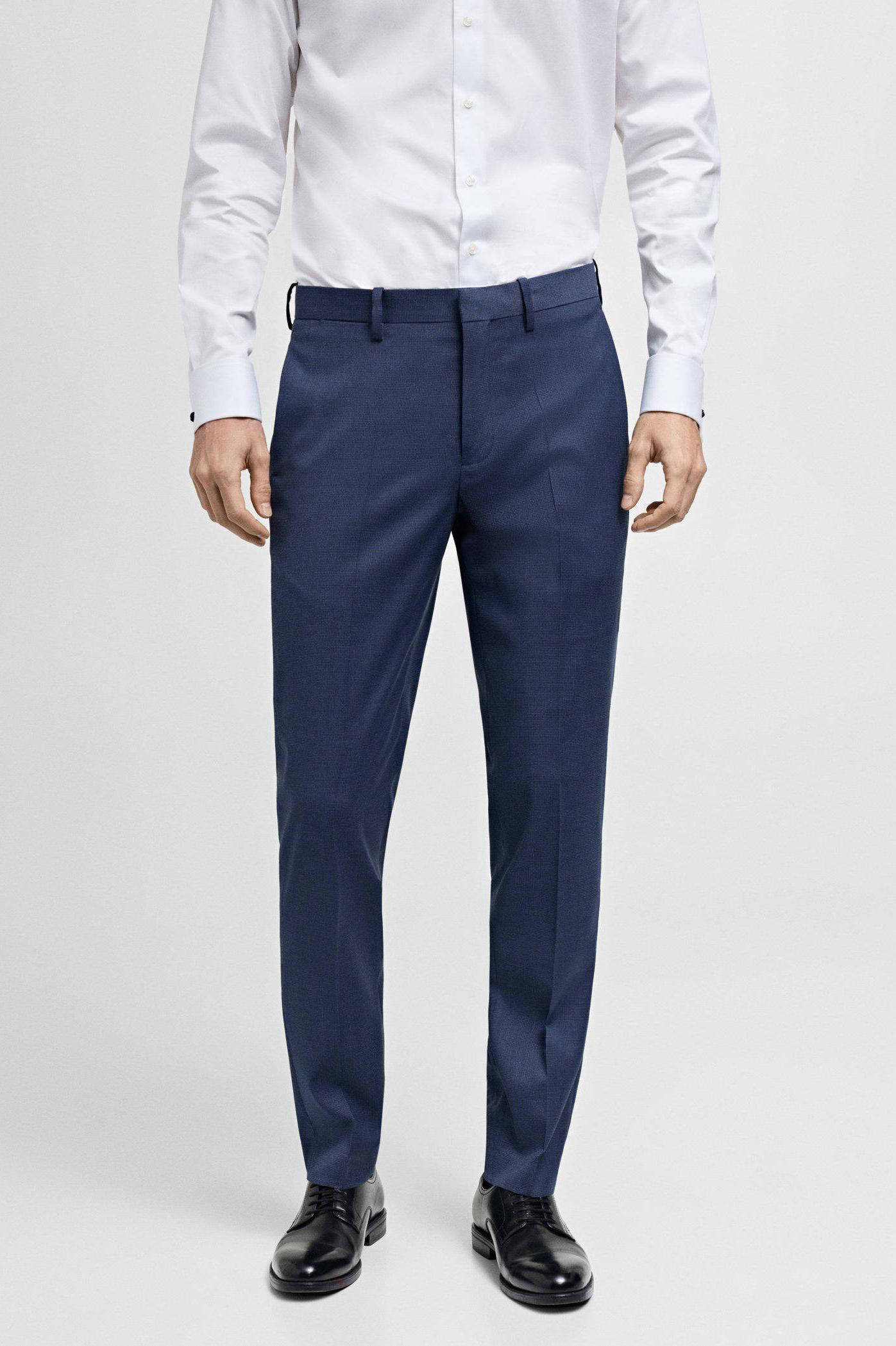 Mango Man super skinny pantalon blauw