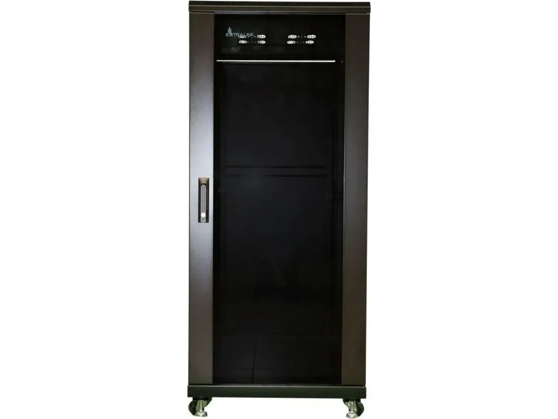 Extralink - Rack kabinet - 600x1000 mm - gulvstående - sort - 27U - 19