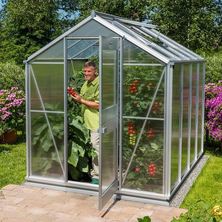 Beckmann Gewächshaus Modell U5 200 x 257 cm Alu Natur