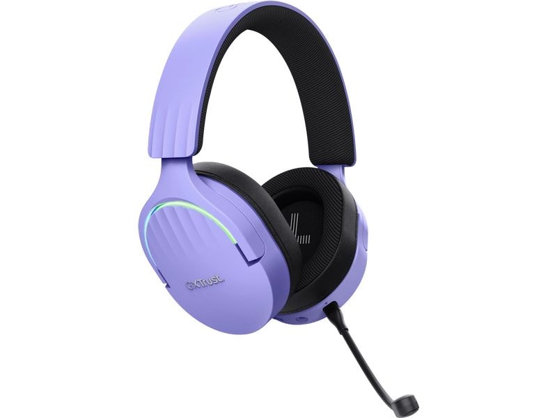 Trust Headset GXT 491P FAYZO Schwarz/Violett Leistungsstarkes ohrumschliessendes kabelloses Gaming-Headset für ein kabelloses immersives Gaming-Erlebnis