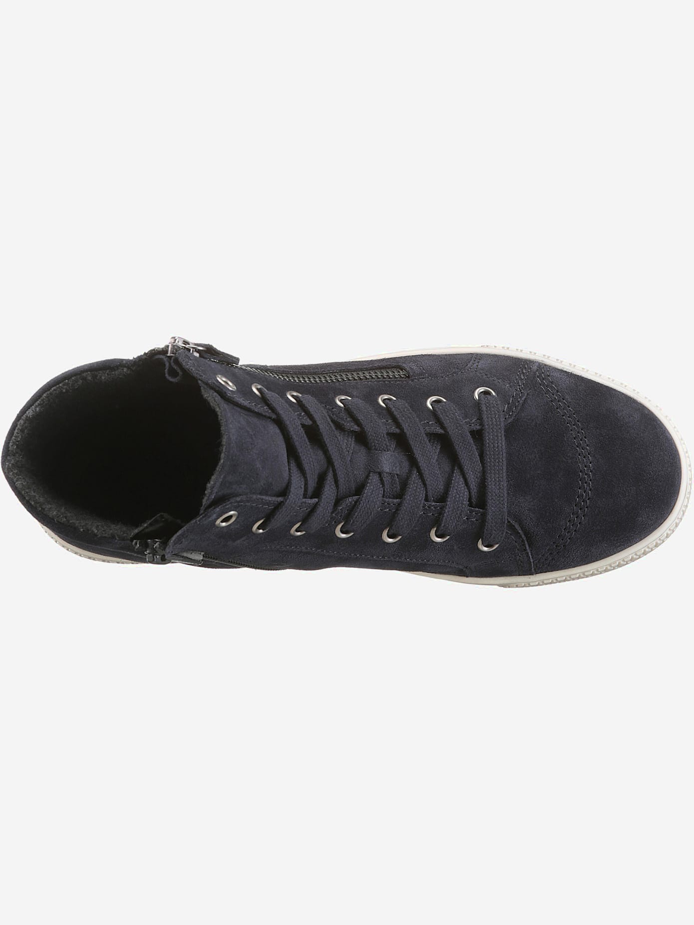 Bottines à lacets avec deux glissières