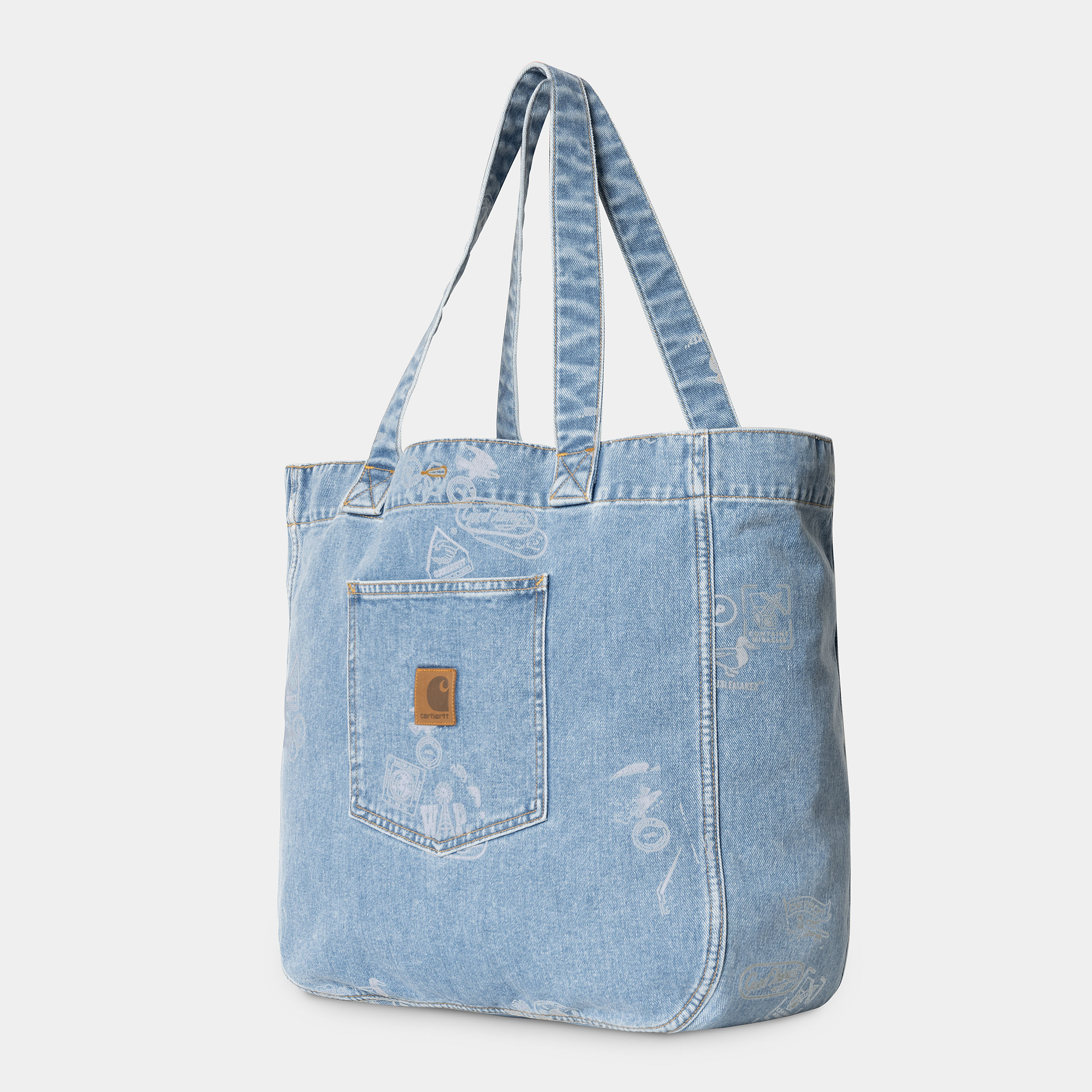Carhartt WIP Stamp Tote Bag Black / White
