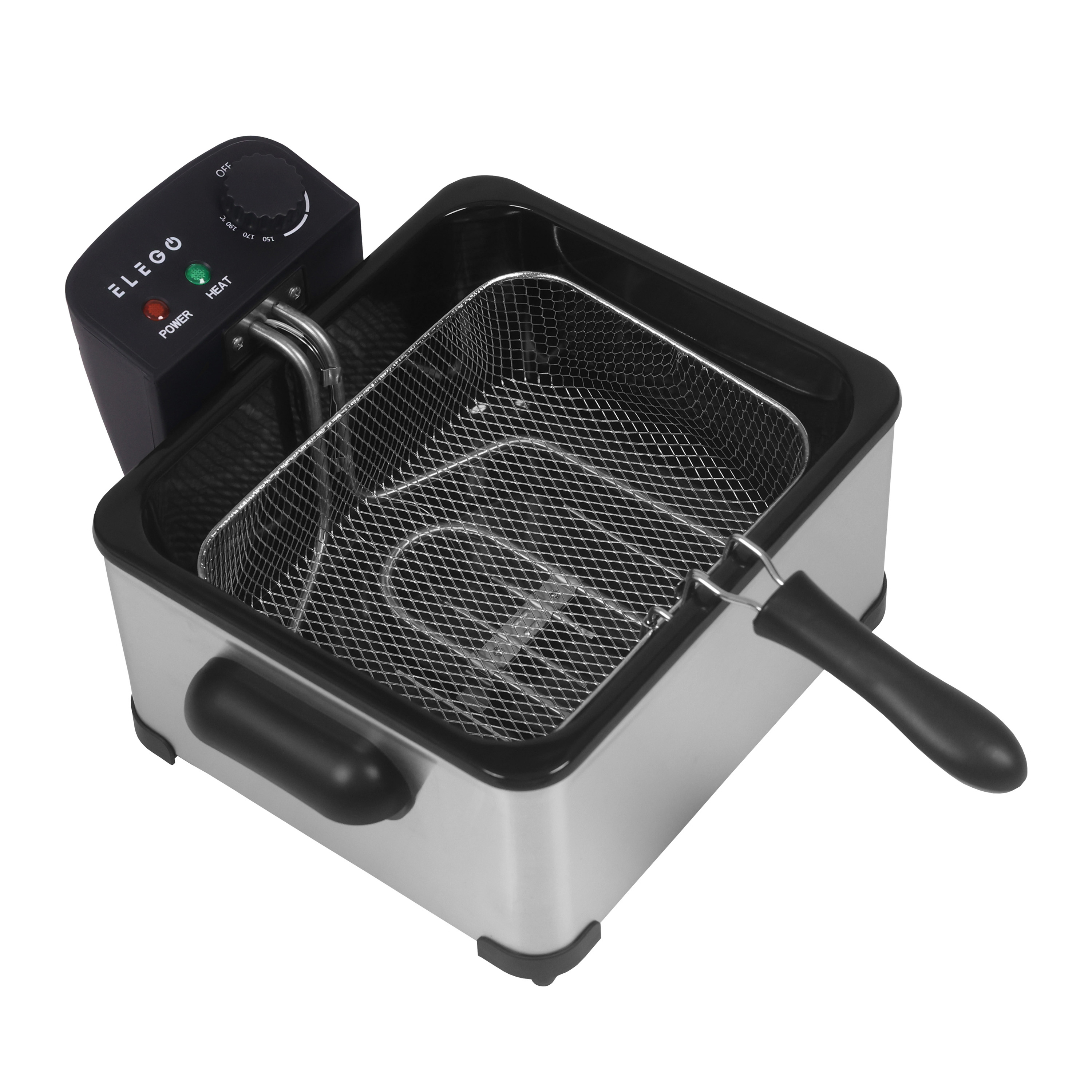 Fritteuse mit 3 Frittierkörben 4L