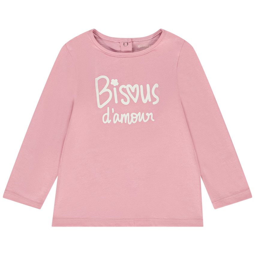 T-shirt manches longues en jersey pour bébé fille - Multicolore