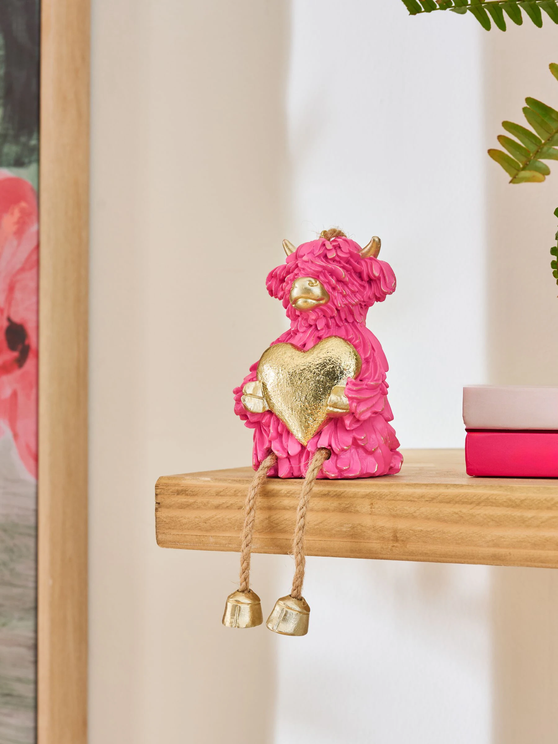 Hamish The Highland Cow - Hartvormige decoratie om op te hangen