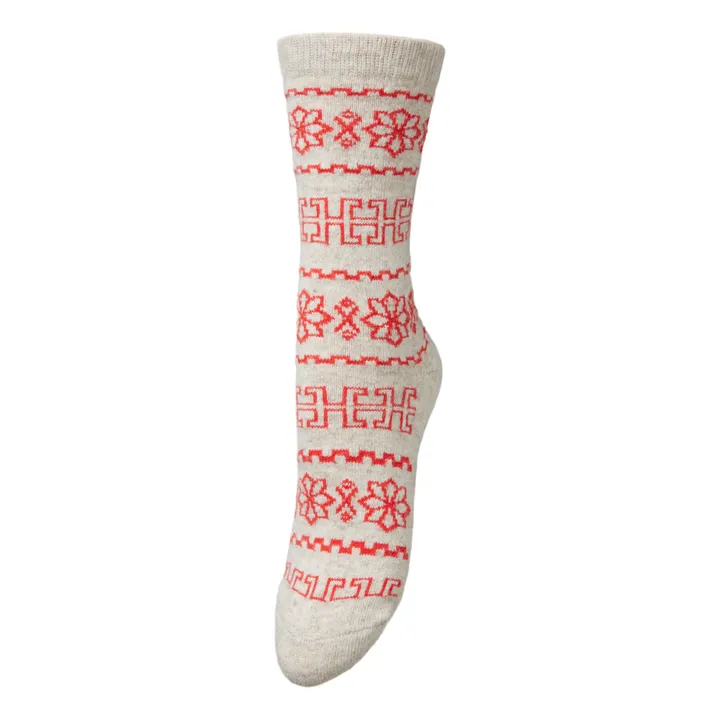 Becksöndergaard Chaussettes Lauralee Laine | Ecru
