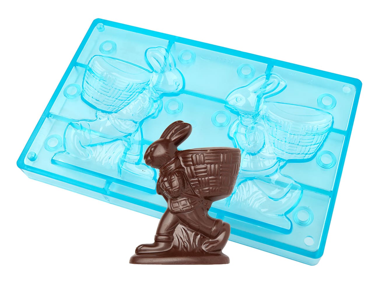 Moule chocolat - Lapin avec panier