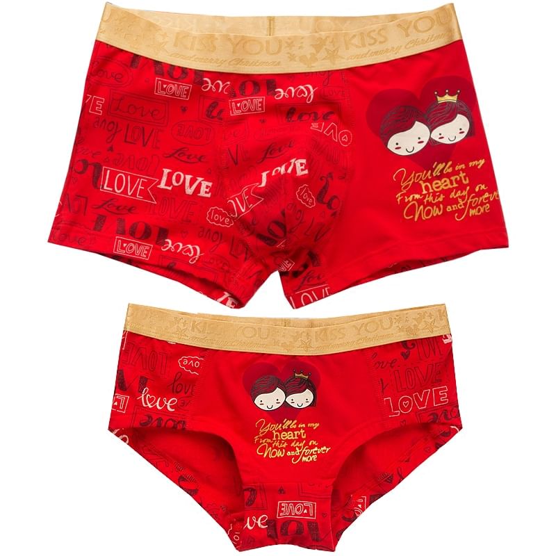 Pancherry - Koppelset: Cartoon Print Panty + Boxershort