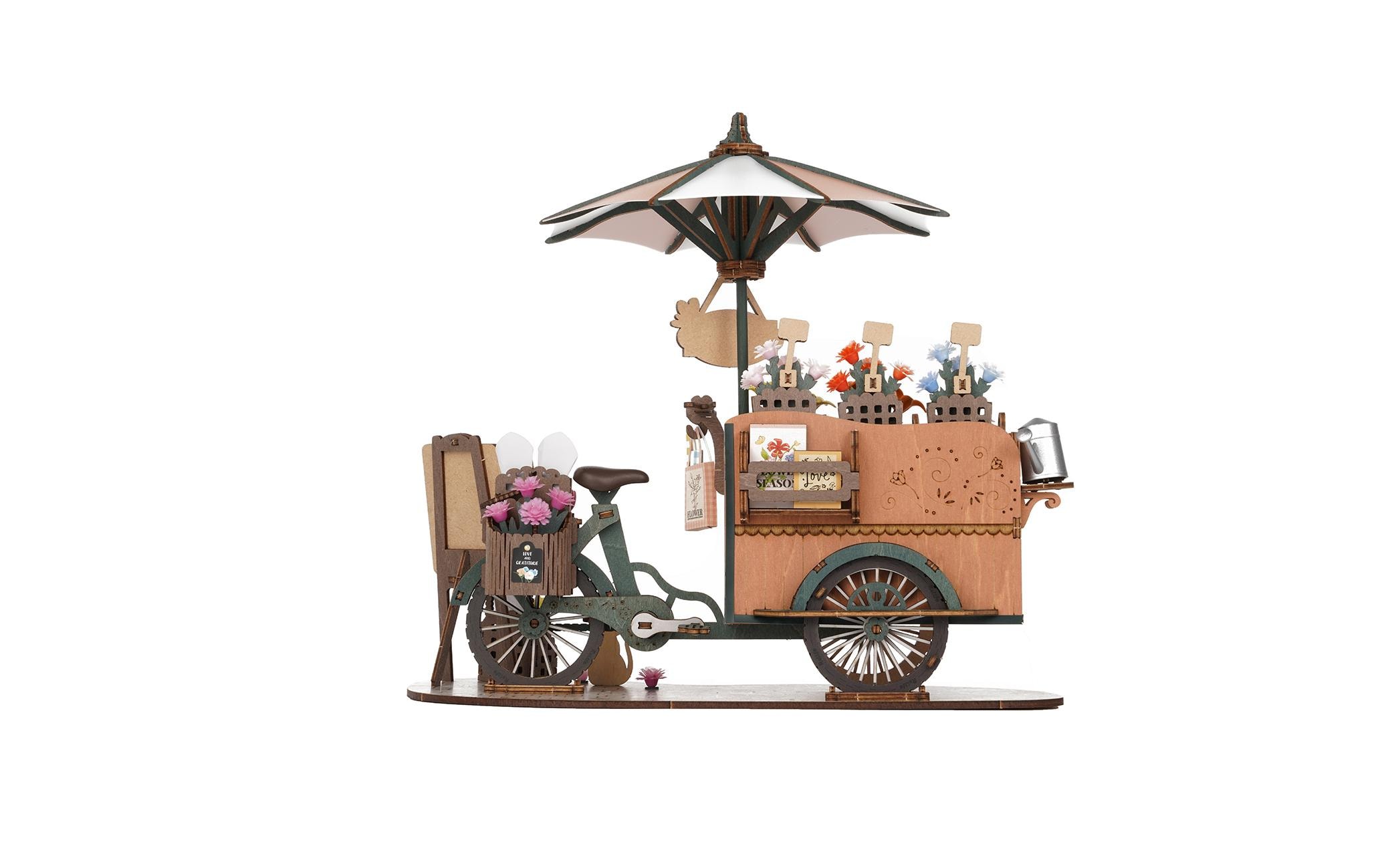 Bausatz Blossom Cart 187-teilig3D-Puzzle aus lasergeschnittenen Holzteilen