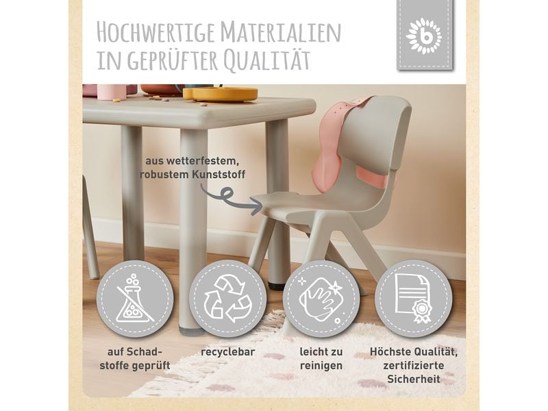 bieco Stuhl Silber Kinderstuhl