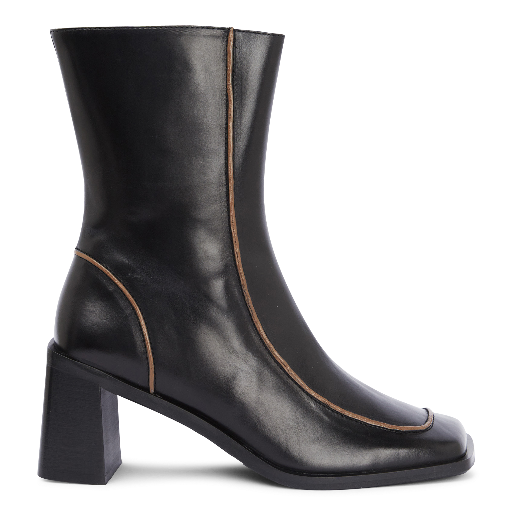 Bottines en cuir | Noir