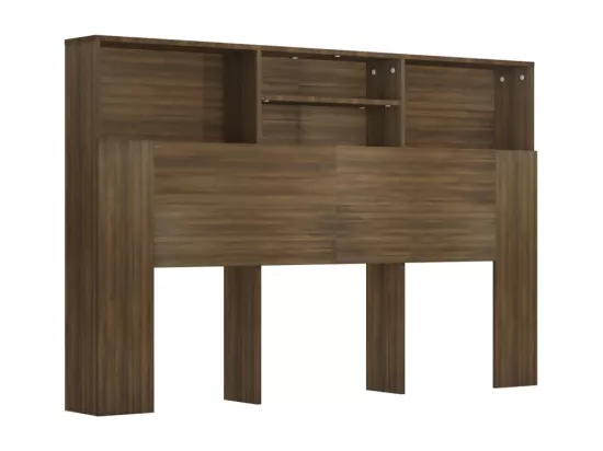 Armoire de tête de lit Chêne marron 160x19x103,5 cm