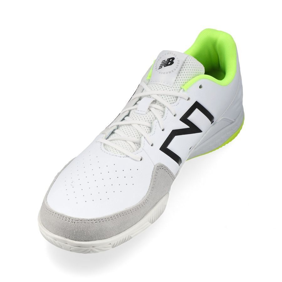 New Balance Audazo V6 Command IN - Blanc/Jaune Fluo
