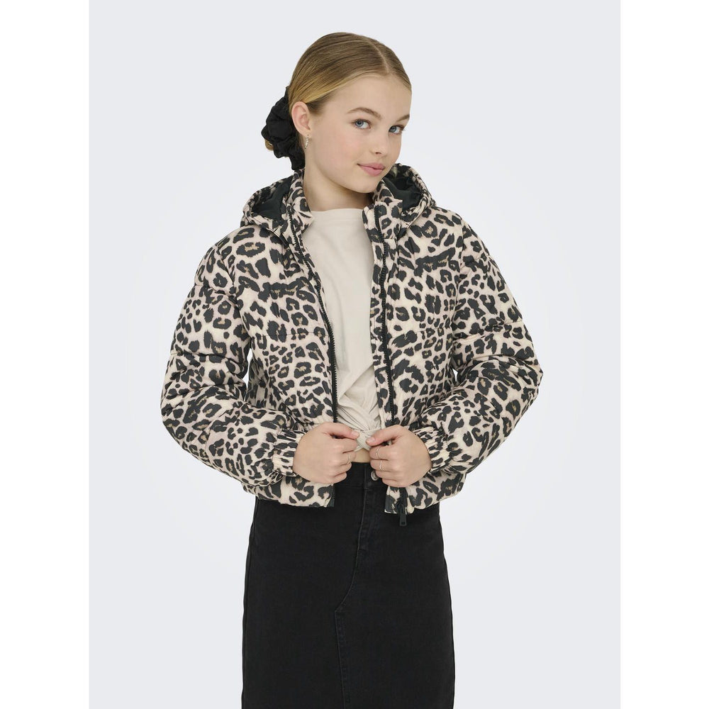 Køb kids ONLY Silver Mink Leo Kogdalia Sht Puffer Aop Jakke Otw Noos