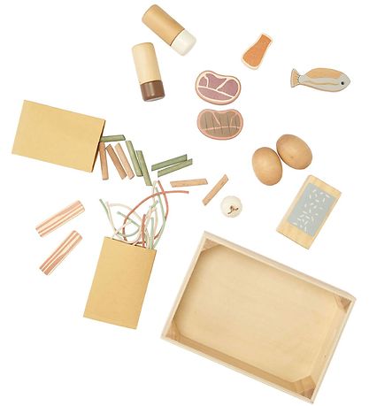 Kids Concept Spiellebensmittel - Geschirr - Holz