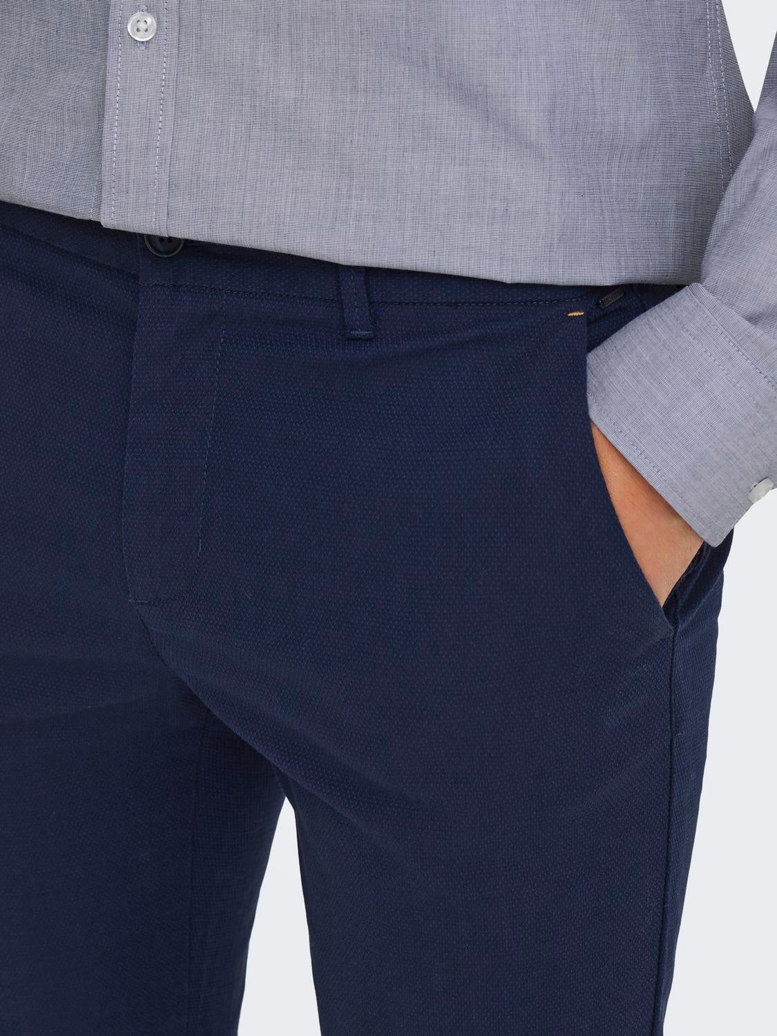 ONSMARK Slim Fit Hose Dark Navy