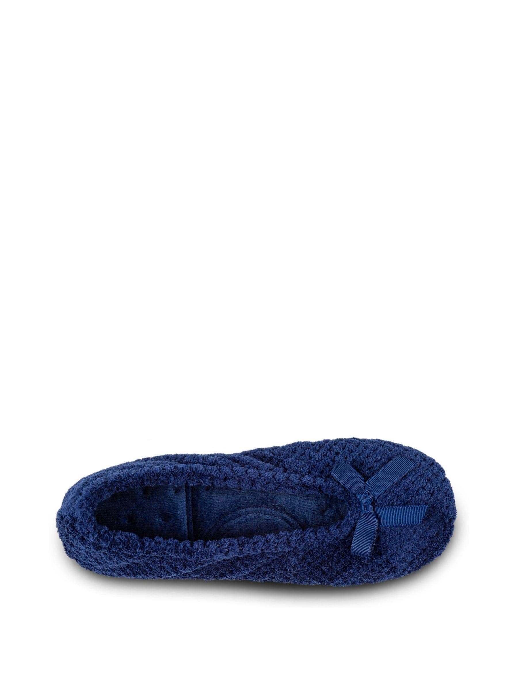Marineblauw - Totes - Isotoner Popcorn - Pantoffels