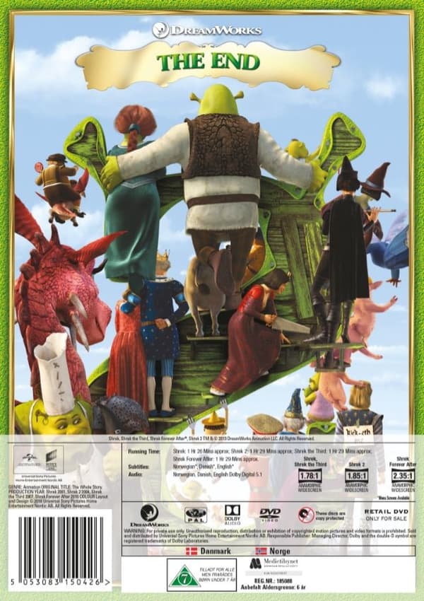 Shrek 1-4 (4 disc)