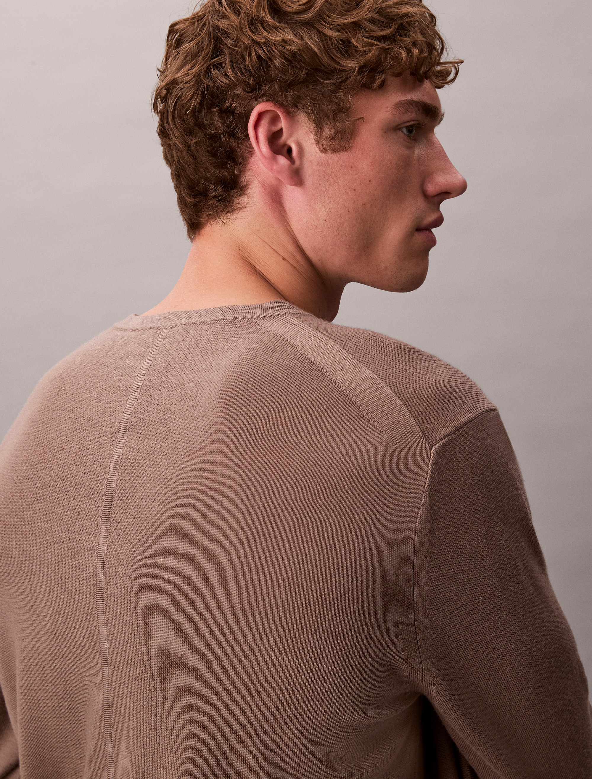 Calvin Klein Strickpullover »LS 100% MERINO CREW 14GG«, Mit Rundhalsausschnitt, regular fit