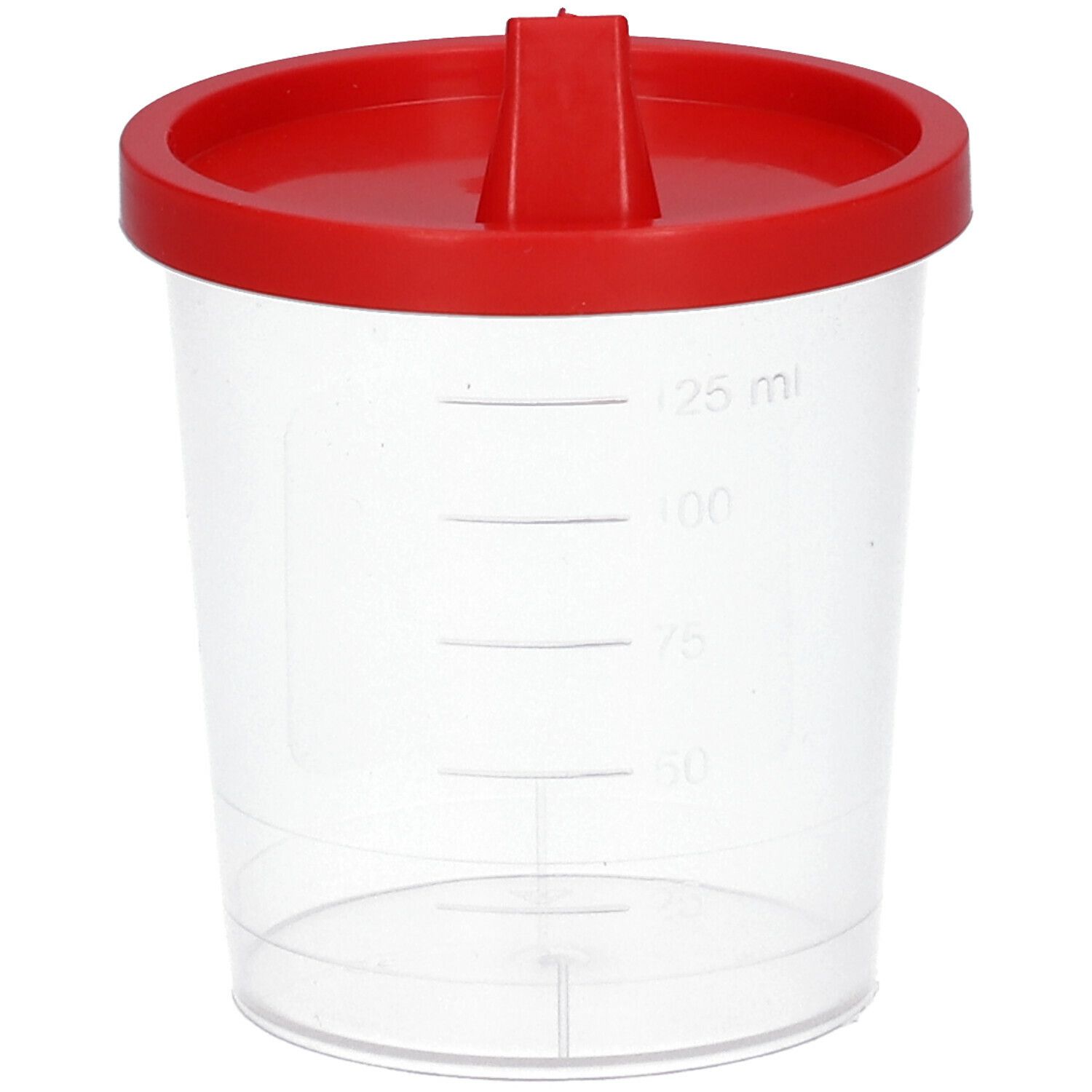 Urinbecher mit Schnappdeckel 125 ml